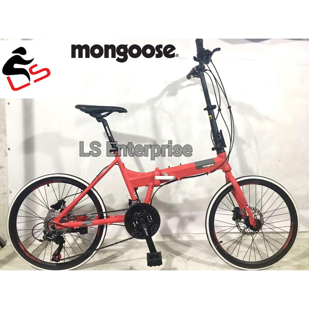 Mongoose folding bike sales 27 speed