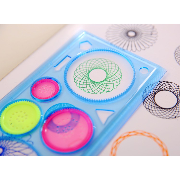 Magic Ruler Swirly pattern Set Thousand Pattern Design Ruler set Magic ...