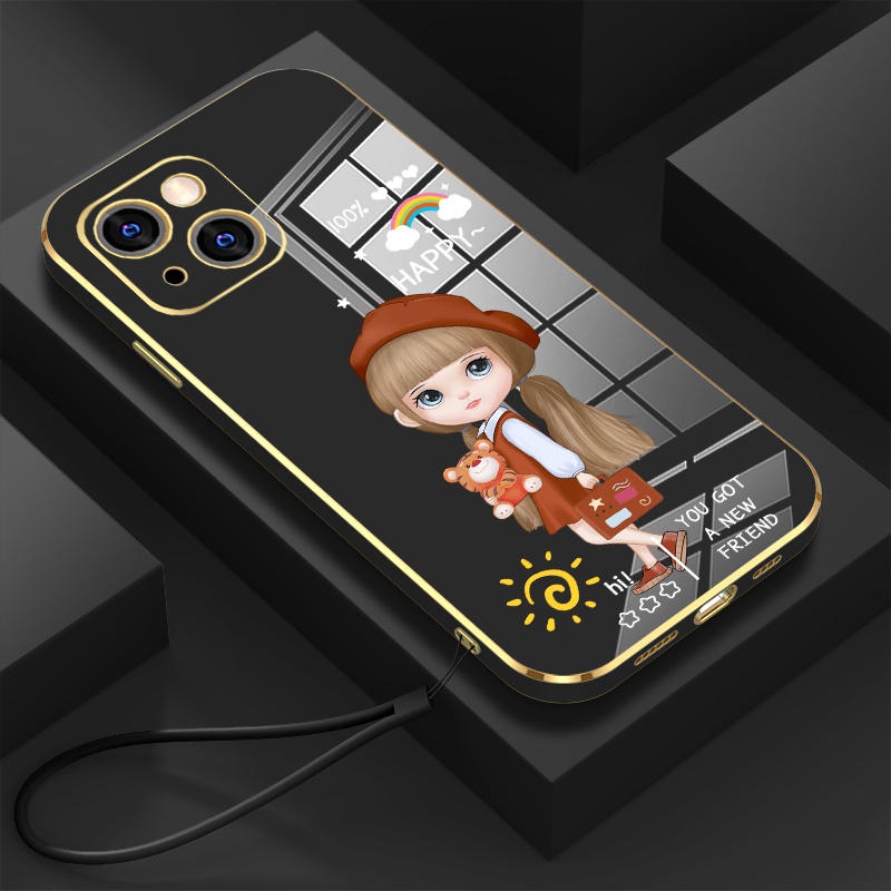 cute girl doll Casing for realme C21Y realme C25Y realme C35 realme C31 ...