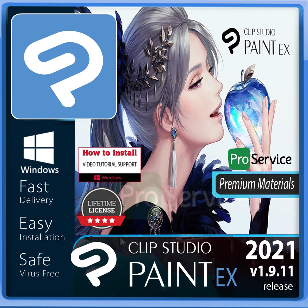 Updated] Clip Studio Paint EX 2021 With Premium Materials (latest version   ) for Widows (x86, x64) For Lifetime | Shopee Malaysia