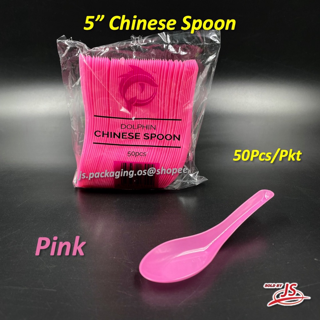 5“ Clear Plastic Chinese Spoon / Sudu Plastik Disposable Shopee Malaysia