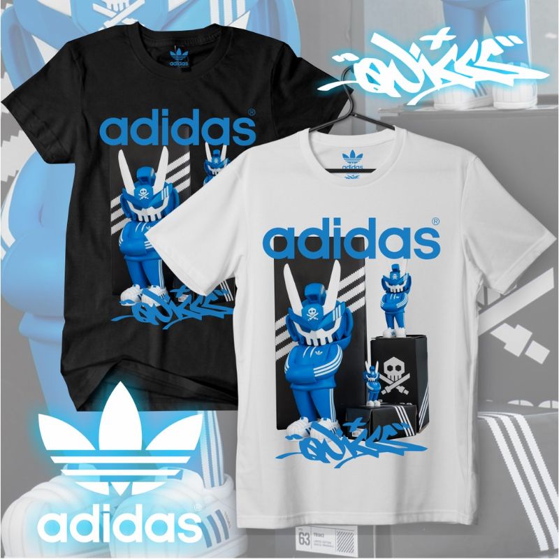 size S 8XL TSHIRT ADIDAS x QUICCS Hypebeast Streetwear Super Premium T shirt Unisex Available big size Footwear Baju Shopee Malaysia