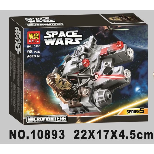 New 1pcs Star Wars Spaceship Microfighters Millennium AT ST Fighters Building Blocks Bricks Toys with Legoinglys 75193 7 Shopee Malaysia