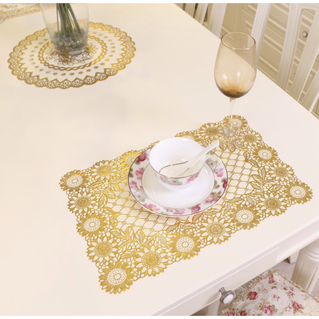 Western Table Mat, Waterproof, Heat Insulation and Anti Scald | Shopee ...