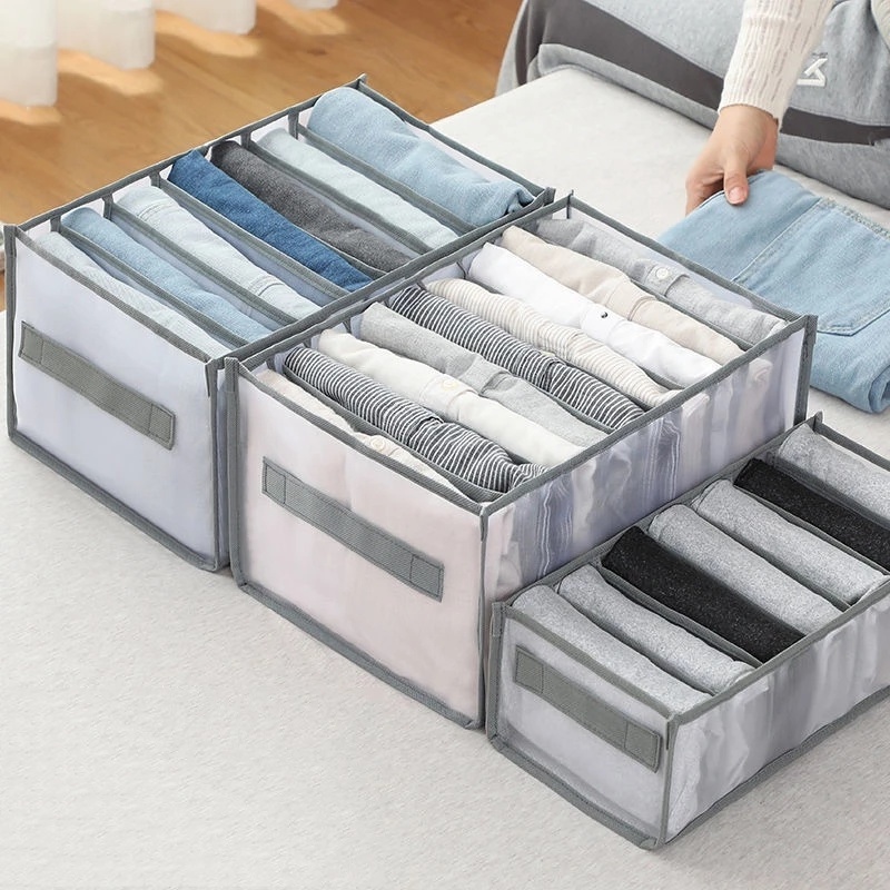 6/7 Grids Foldable Closet Organizer with Handle/ High Quality Drawer ...
