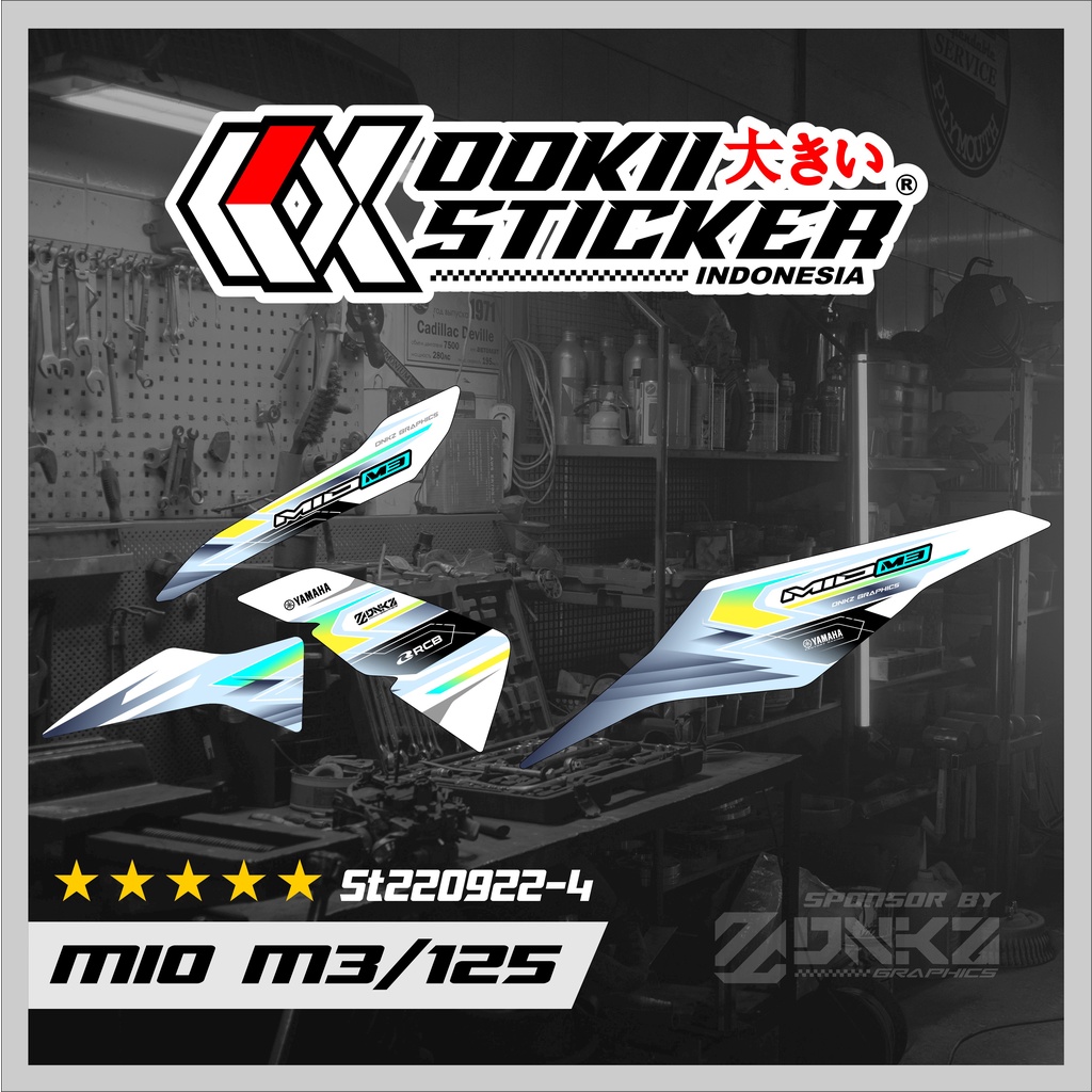 Mio M3/Z Sticker Decal Striping Mio M3/Z Premium Racing ST220922-4 DNKZ ...