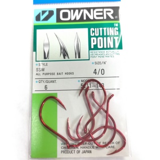 OWNER SSW 5111 RED CUTTING POINT HOOK