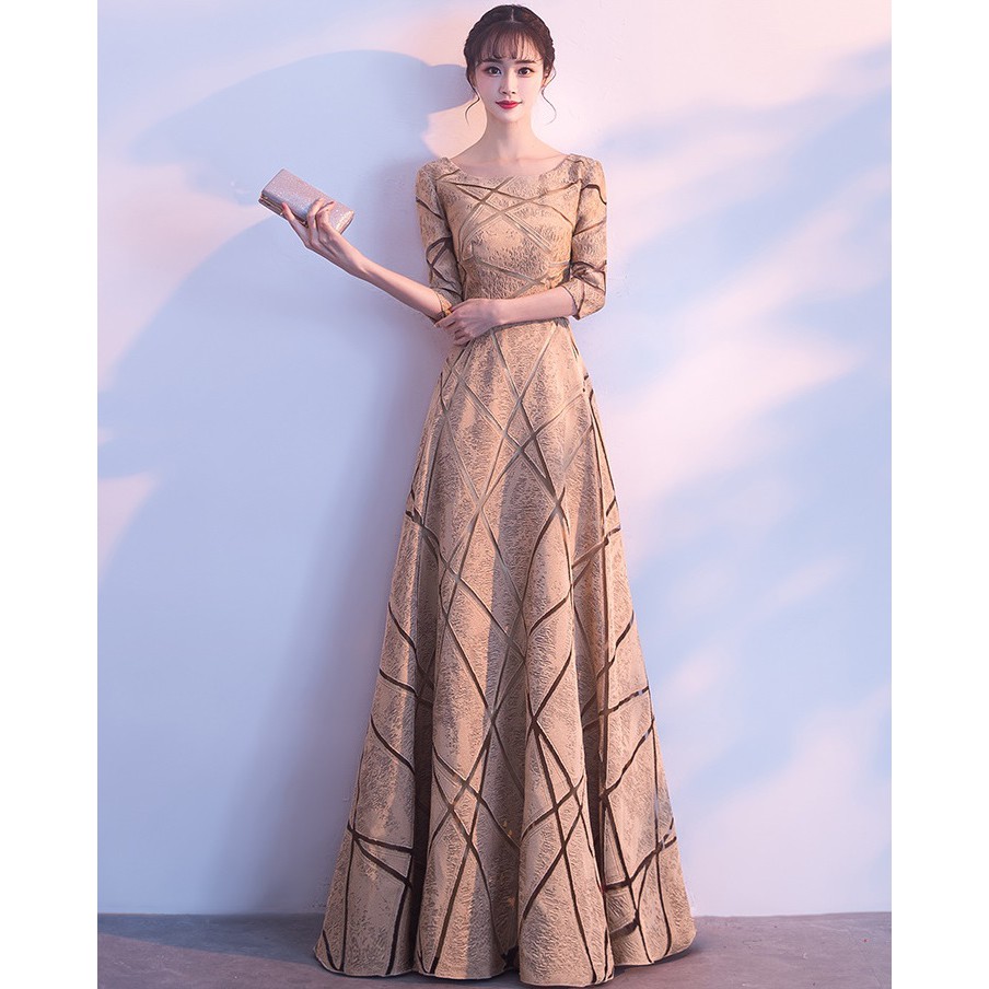 Women Long Dresses Elegant Beautiful Formal Dinner Wedding Party Evening Dress