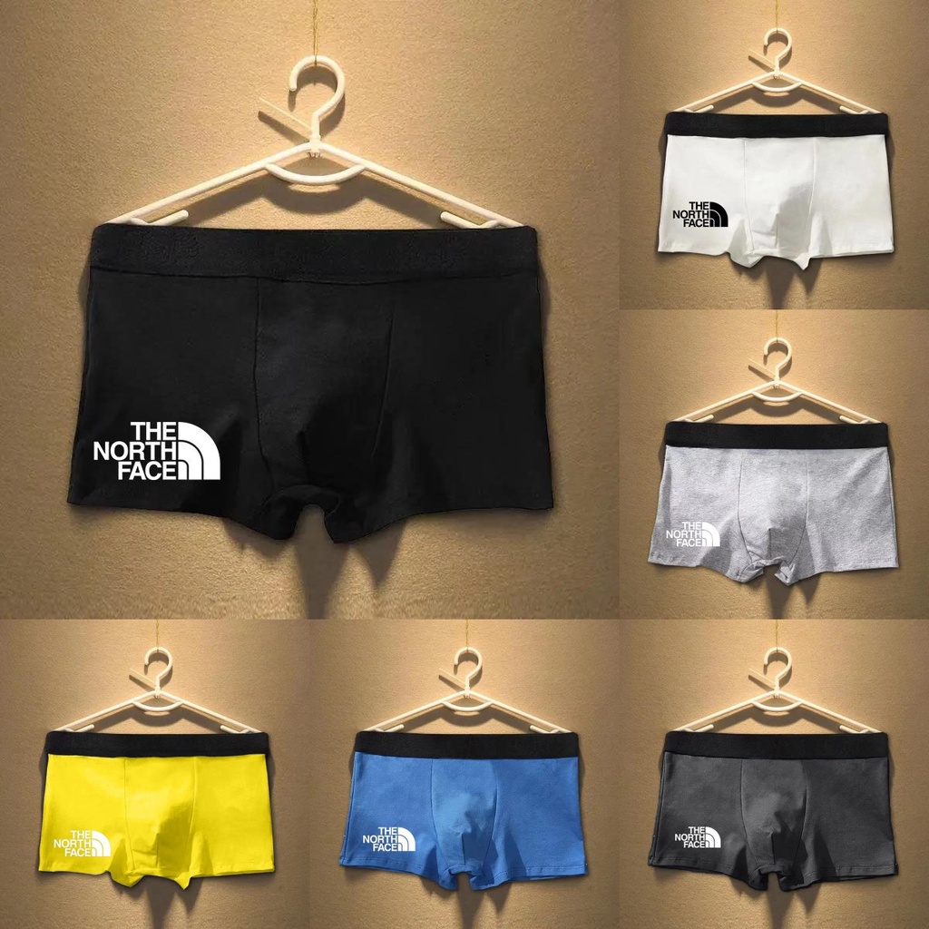 Ready Stock】The North Face Men Panties Letter Waist Big Elastic Briefs  Comfort Underpants