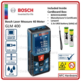 BOSCH GLM 400 Laser Measure 40 Meter Shopee Malaysia