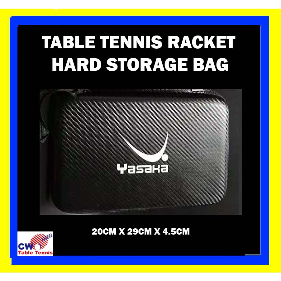 Yasaka Table Tennis Racket Case Bat Hard Casing Paddle Racquet Pouch ...