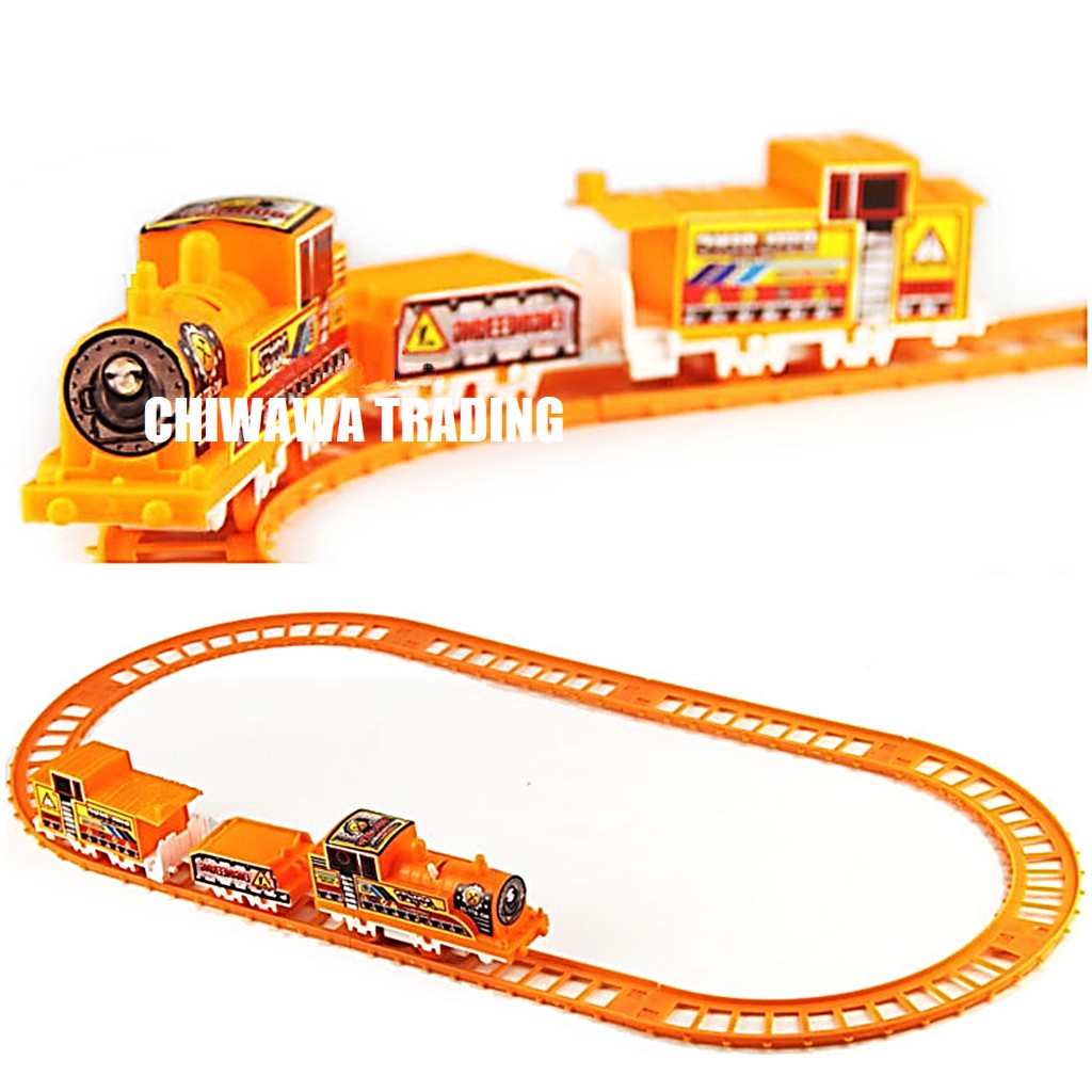Electric Locomotive Train Track Container Carriage Car Toy Engineering ...