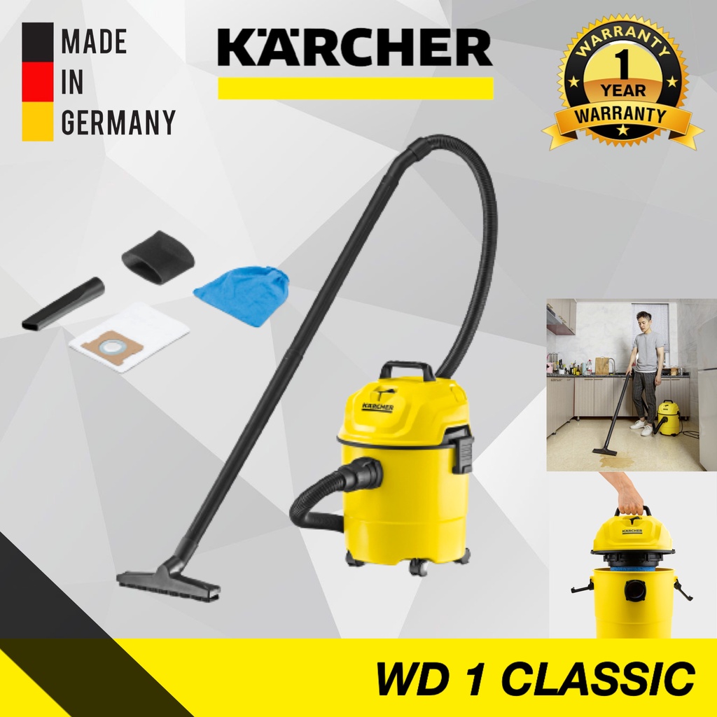 KARCHER WET & DRY VACUUM CLEANER WD1 CLASSIC 1.098-331.0 | Shopee Malaysia