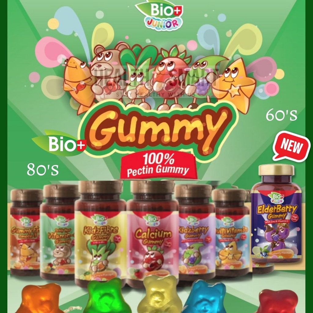 Bio+ Junior Gummy Multivitamin, Omega3, Kidzberry, Bio+ Junior ...