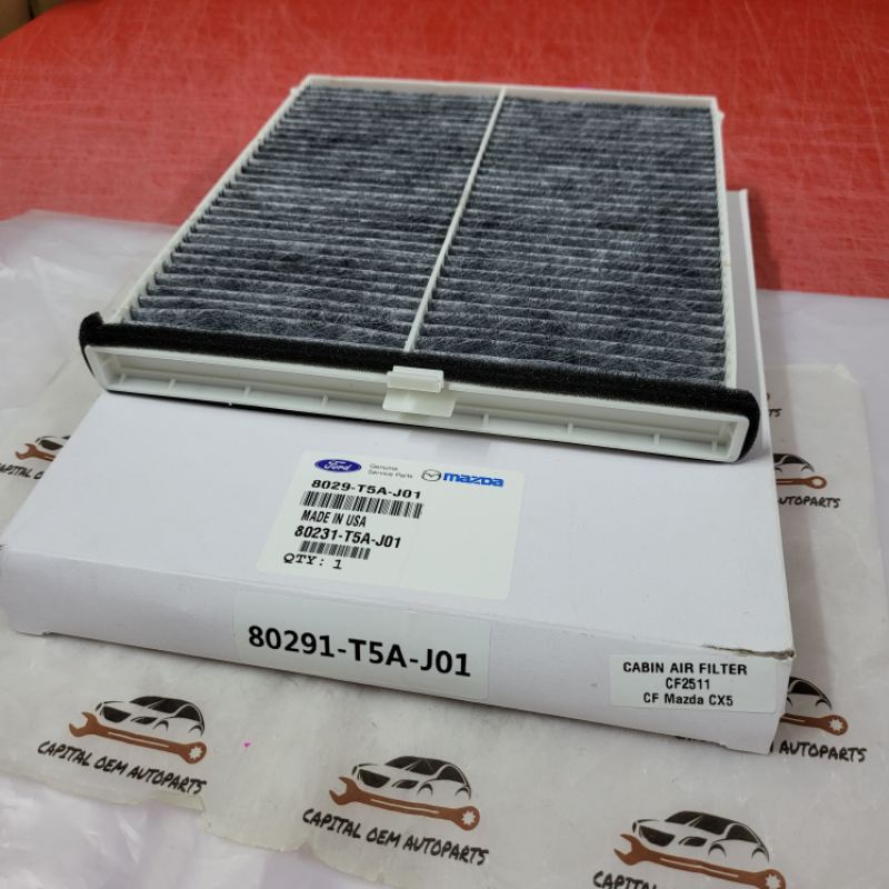 CABIN FILTER MAZDA 3/6 MAZDA CX5 2.0 2.5 SKYACTIV 20132018 AIRCOND FILTER (CARBON/FIBRE WHITE