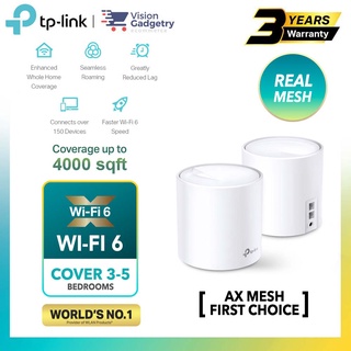 TP-Link WiFi 6 Mesh Router Replacement System | 2- AX1800 Mesh Routers |  Coverage up to 4,000 Sq. ft.