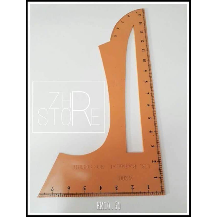 1 Set - 5 pcs Tailor Ruler Multiple Type / Pembaris Tukang Jahit (1 Set - 5  pcs)