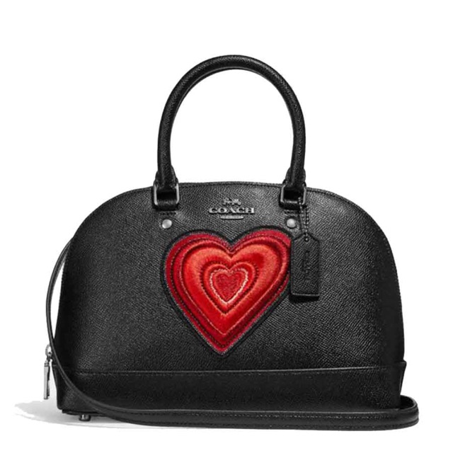 ORIGINAL COACH MINI SIERRA SATCHEL WITH HEART EMBROIDERY COACH F24609 Shopee Malaysia
