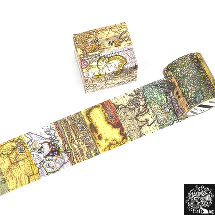 Vintage World Map Washi Tape | Shopee Malaysia