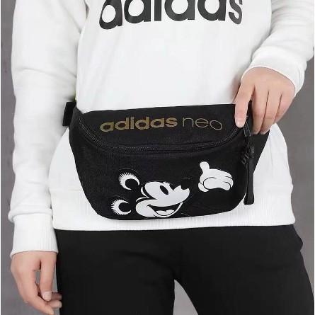 READY STOCK Bag Adidas neo new disney mickey adidas Waist Bag Body Cross Bag Pouch bag Man bag beg lelaki