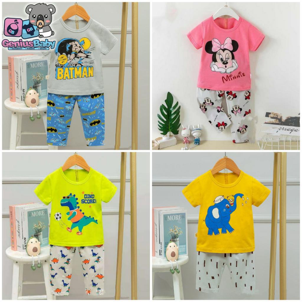 Genius Baby House ] 1y-7y Baby kids Girl Boy Home Wear Shirt