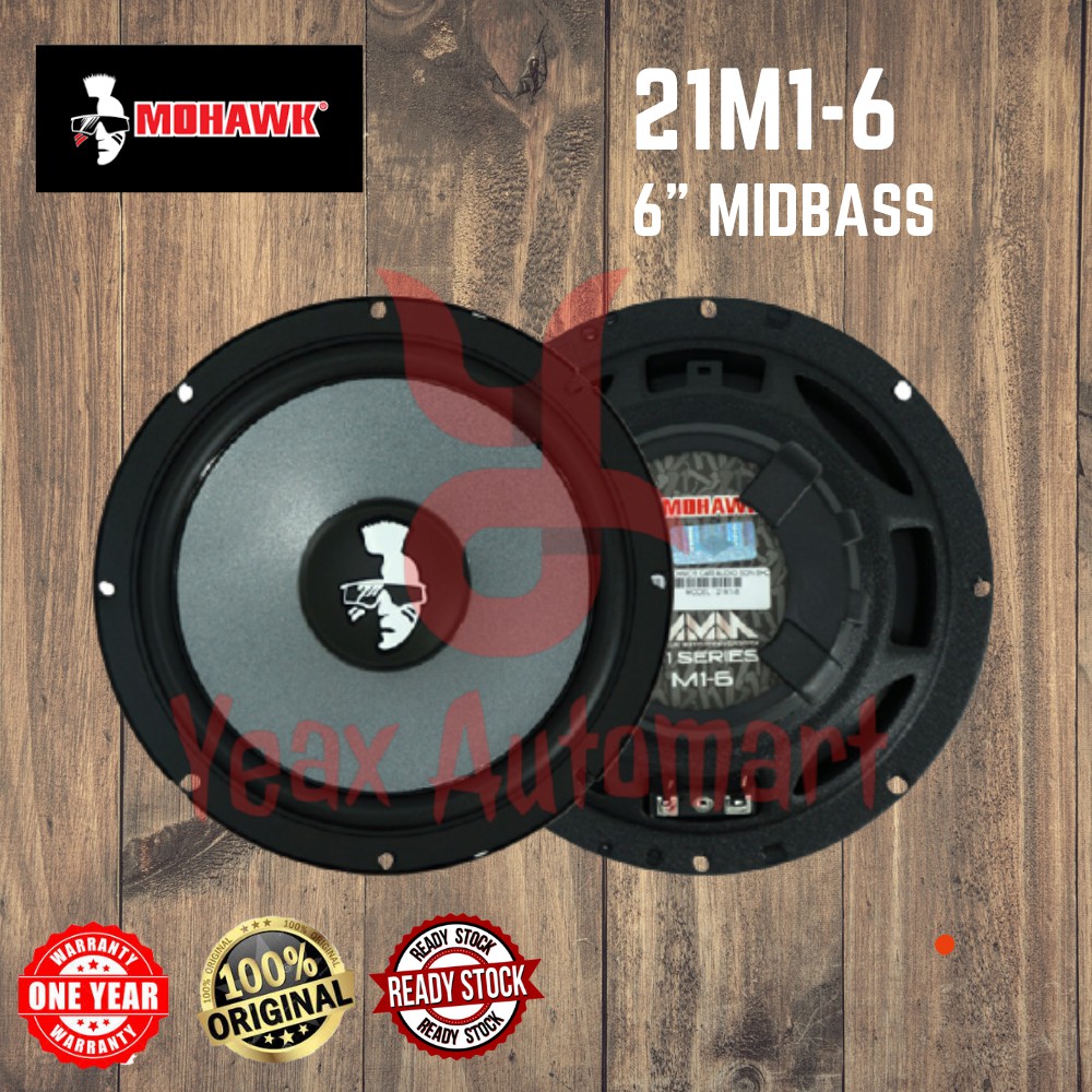 Mohawk Car Audio Sound System Speaker 21M1-6 6
