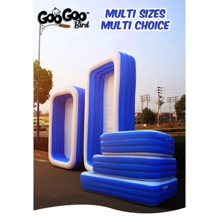 (Ready Stock) GOOGOO BIRD Rectangular 3 Rings Inflatable Swimming Pool ...