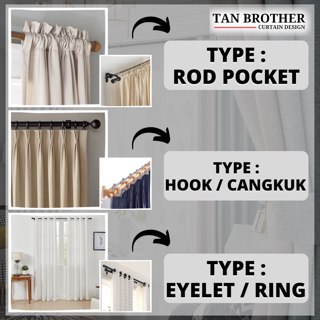 Royal Rod Langsir/Kayu Langsir Aluminium Alloy Single (Curtain Rod ...