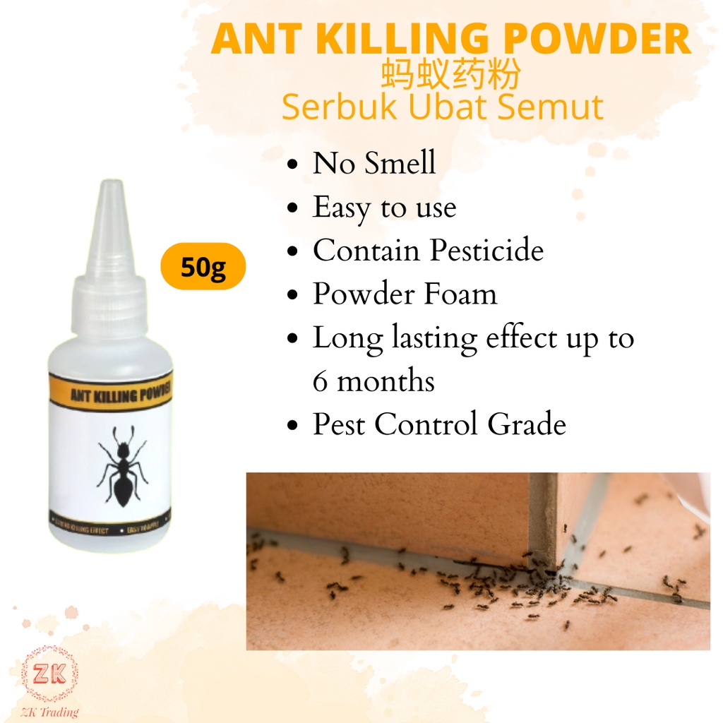 Serbuk Semut / Ant powder / 蚂蚁药粉 (50g) (Guarantee Effective) | Shopee ...