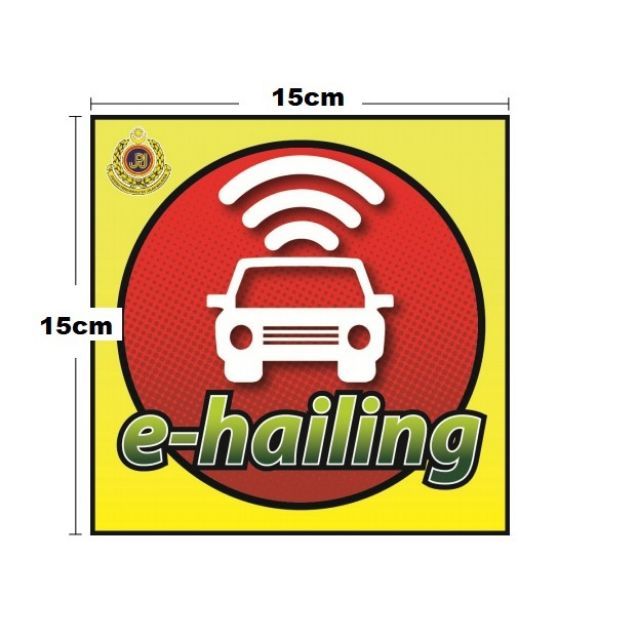 🇲🇾 🔥 WINDSCREEN E - HAILING STICKER PELEKAT PENGENALAN KENDERAAN E ...