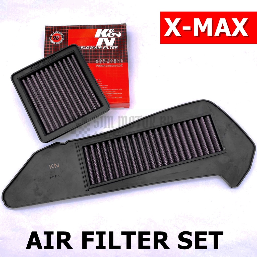 1 Set 2 Pcs Air Filter XMAX 250 300 NMAX NVX V1 V2 Air Cleaner Racing K&N YAMAHA XMAX X MAX 250