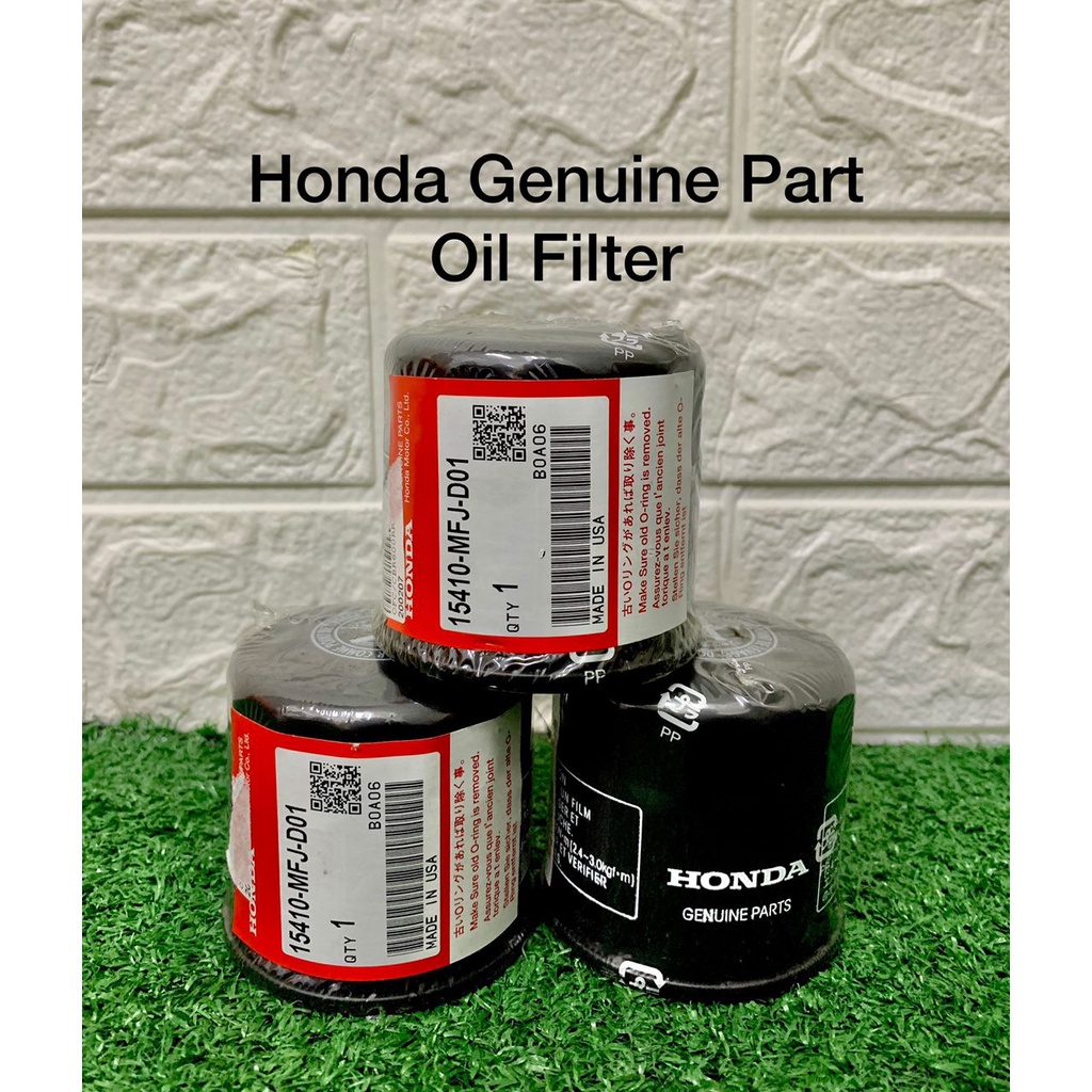 GENUINE HONDA OIL FILTER (100 ORIGINAL) Shopee Malaysia