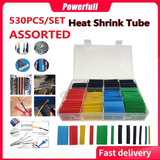 48 pc HEAT SHRINK TUBING WIRE WRAP SLEEVES BLACK C