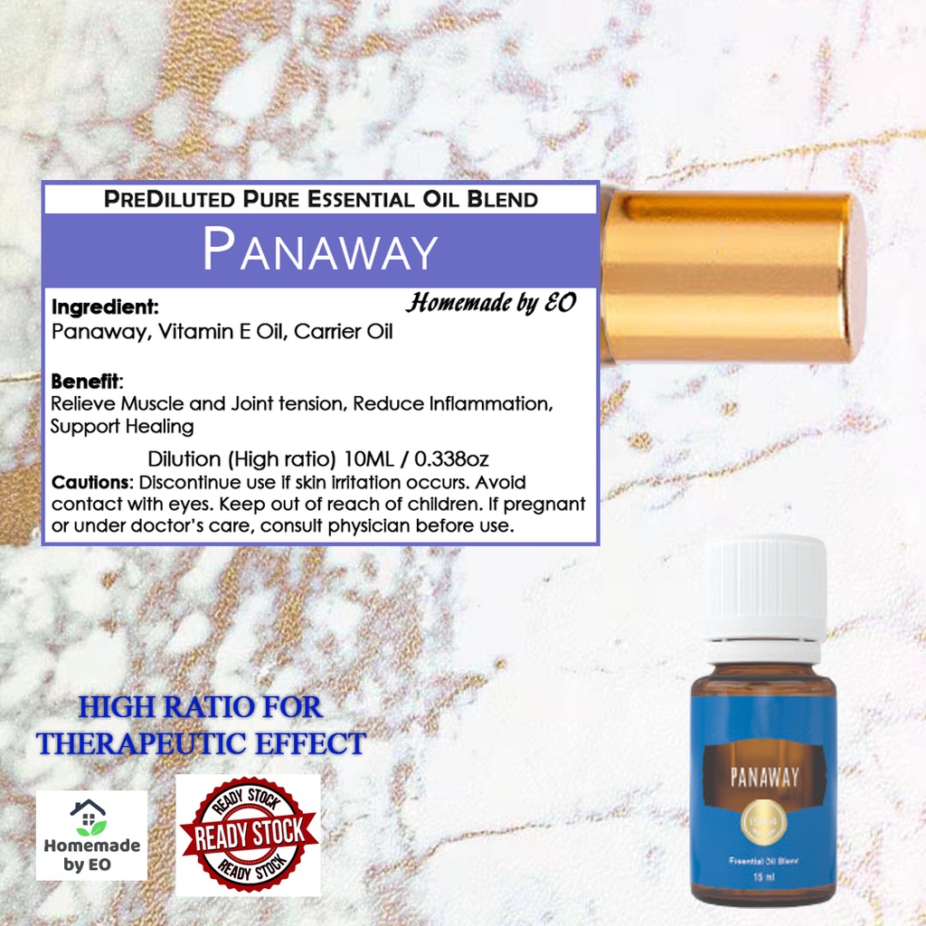 (Buy any 3 get 🎁) Panaway prediluted Pure Essential Oil Blend 10mL Roll on Young Living Shopee