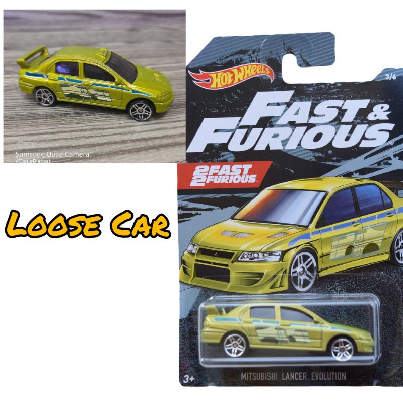 Hot Wheels Mitsubishi Lancer Evolution 7 Fast & Furious HotWheels 2