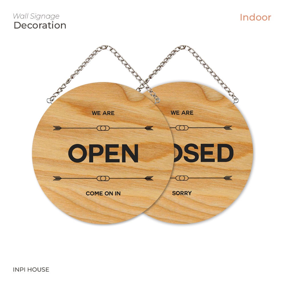 Open close sign board - shop sign system - shop door | Shopee Malaysia