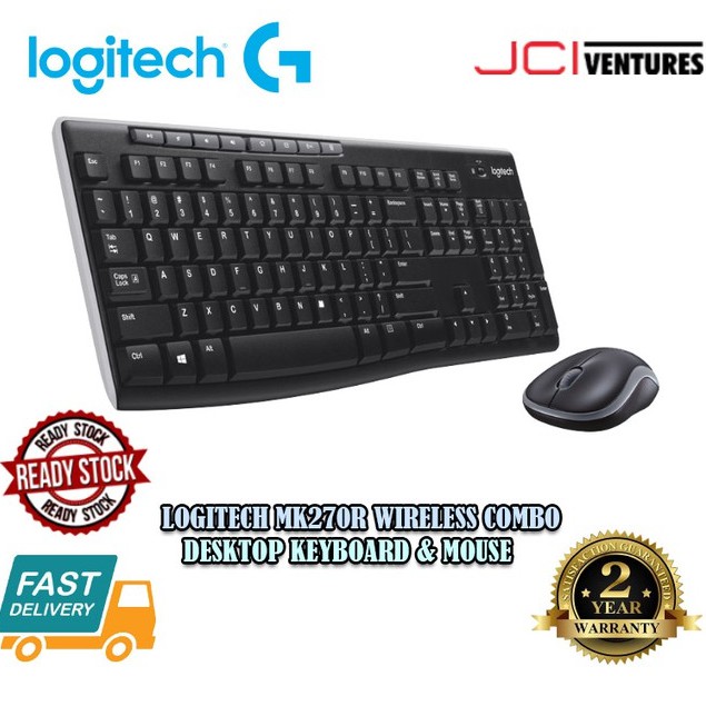 Logitech MK270R Wireless Desktop | Shopee Malaysia