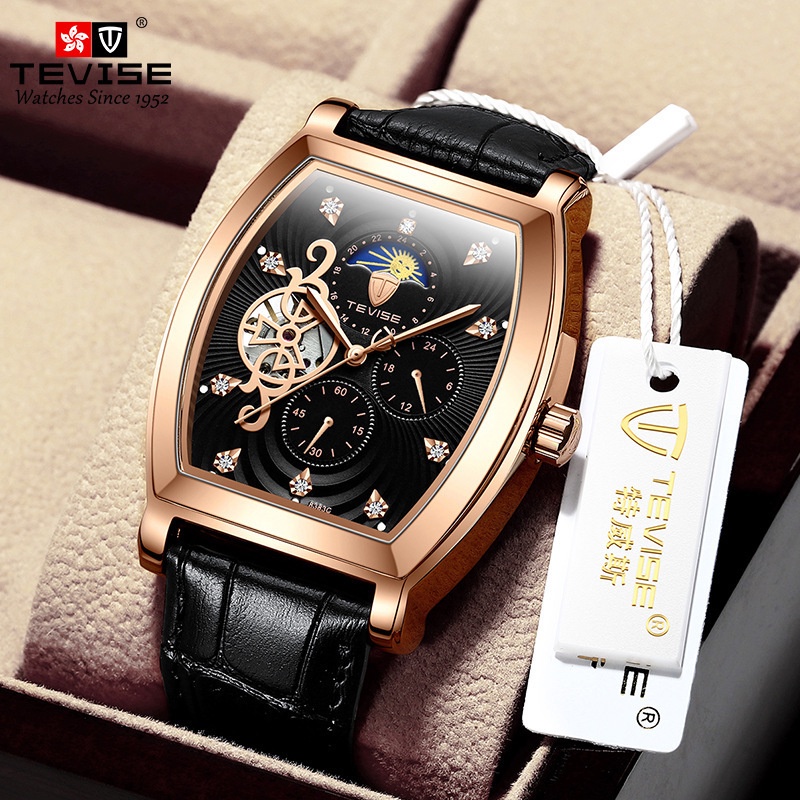 New men's watch brand Tourbillon top male table bucket tiktok belt ...