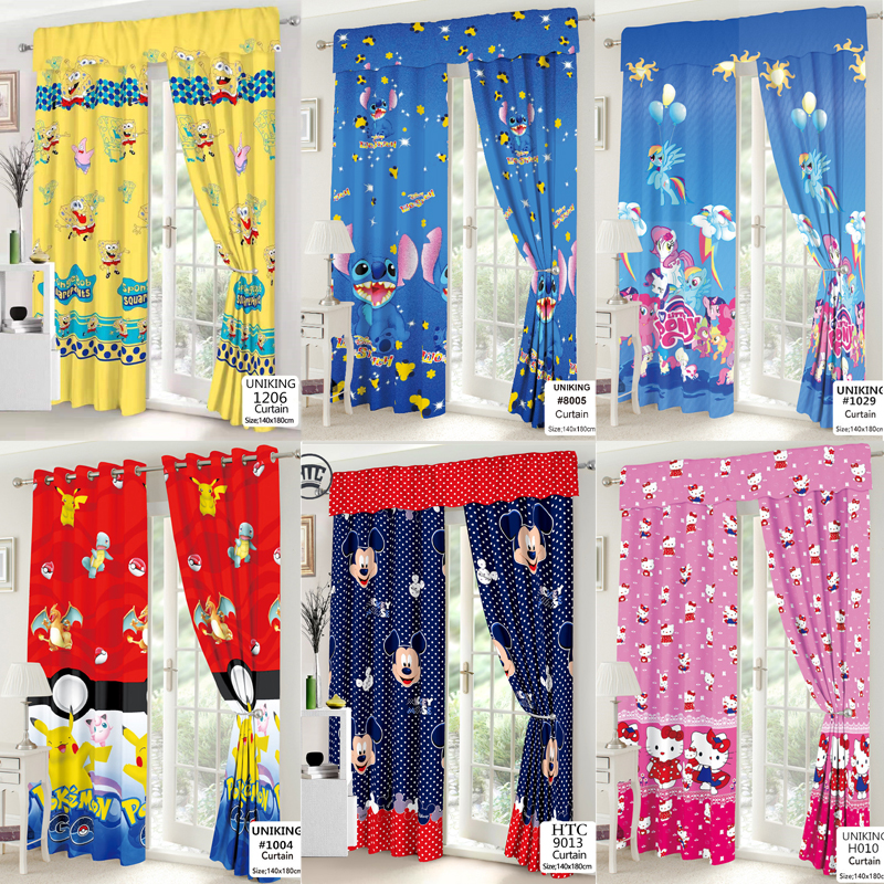 SpongeBob Curtains Home Decoration for Window Door Bedroom Cartoon