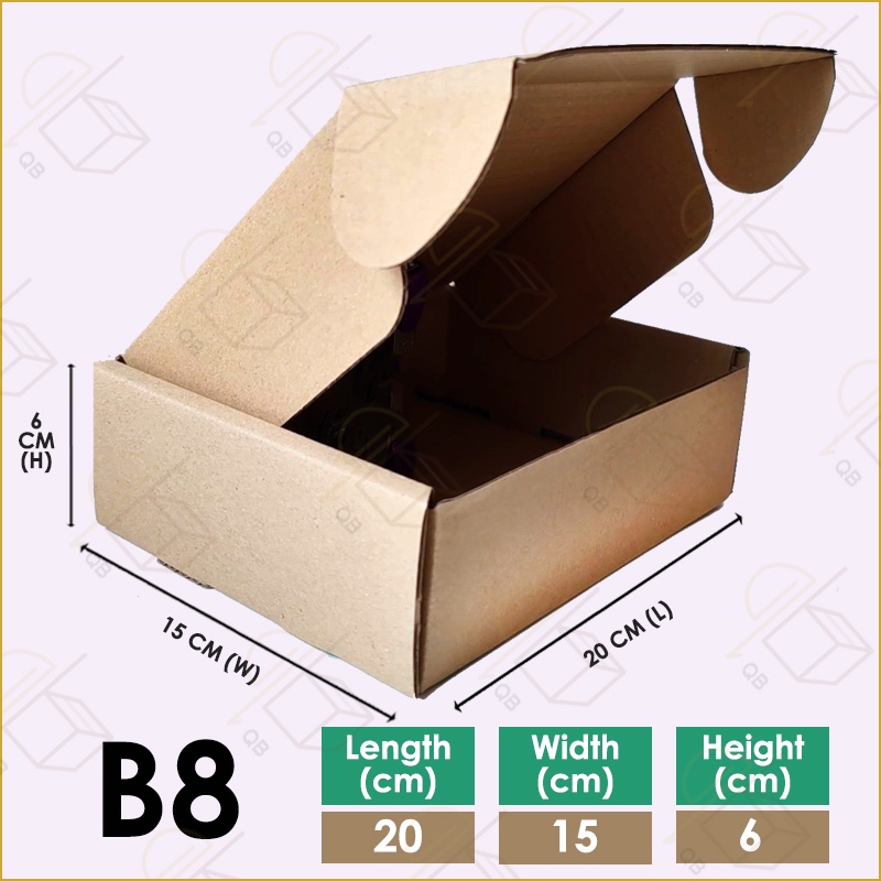 20 X 15 X 6 CM Kotak Bungkusan Packaging Box Carton Box Packing Box ...