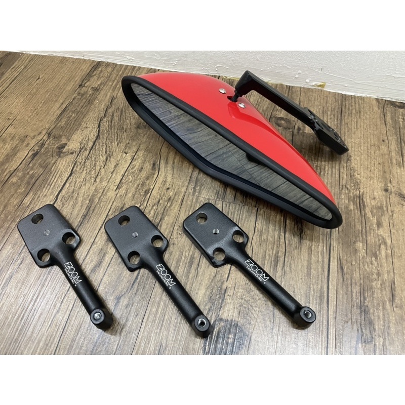 ZOOM ENGINERING ZOOM MIRROR CENTER MIRROR REAR MIRROR UNIVERSAL BLUE