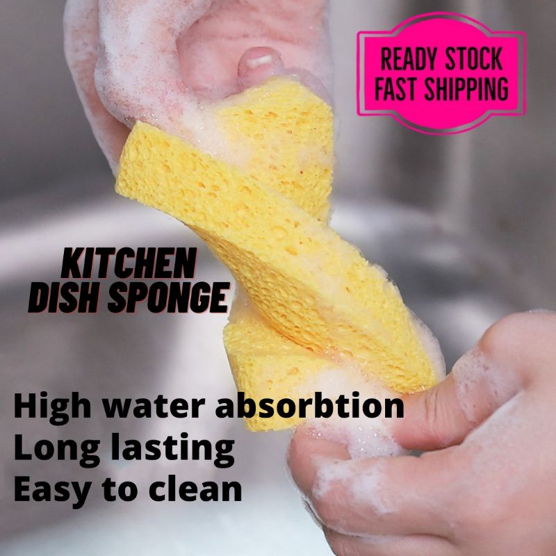 Kitchen Cleaning Sponges, 20 Pack Dish Sponges Individually Wrapped  Non-Scratch Scouring Pad Heavy Duty Scrub Sponges for Household, Bathroom