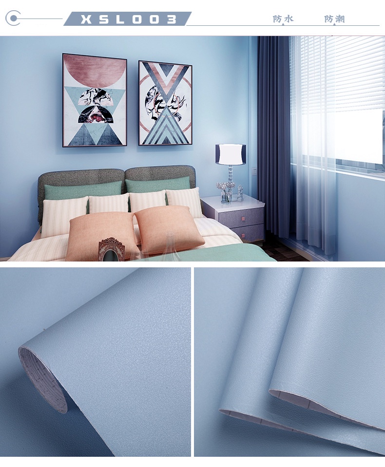 Solid Color Wall Sticker Self-Adhesive Wallpaper Wholesale Living Room ...