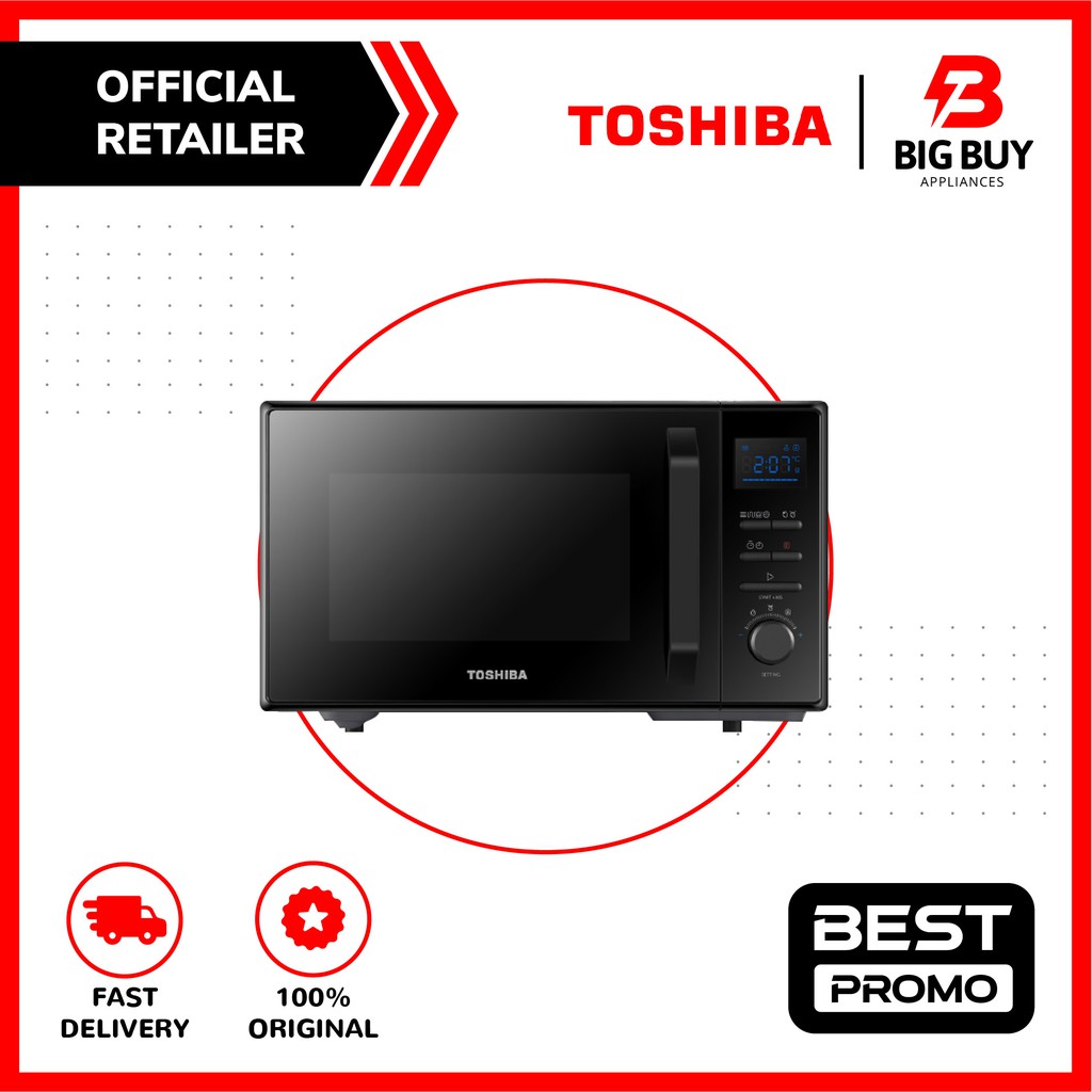 TOSHIBA 26L microwave oven with GRILL & CONVECTION MW2AC26TF(BK