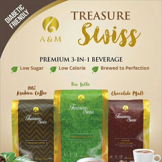 [ A&M TREASURE SWISS ] Premium Coffee Low Calorie Healthy Diet Drink