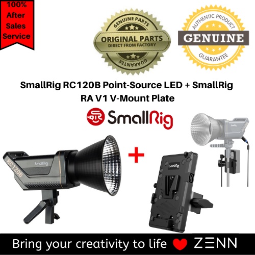 SmallRig RC120B Point-Source Variable Color Temperature Video Light ...
