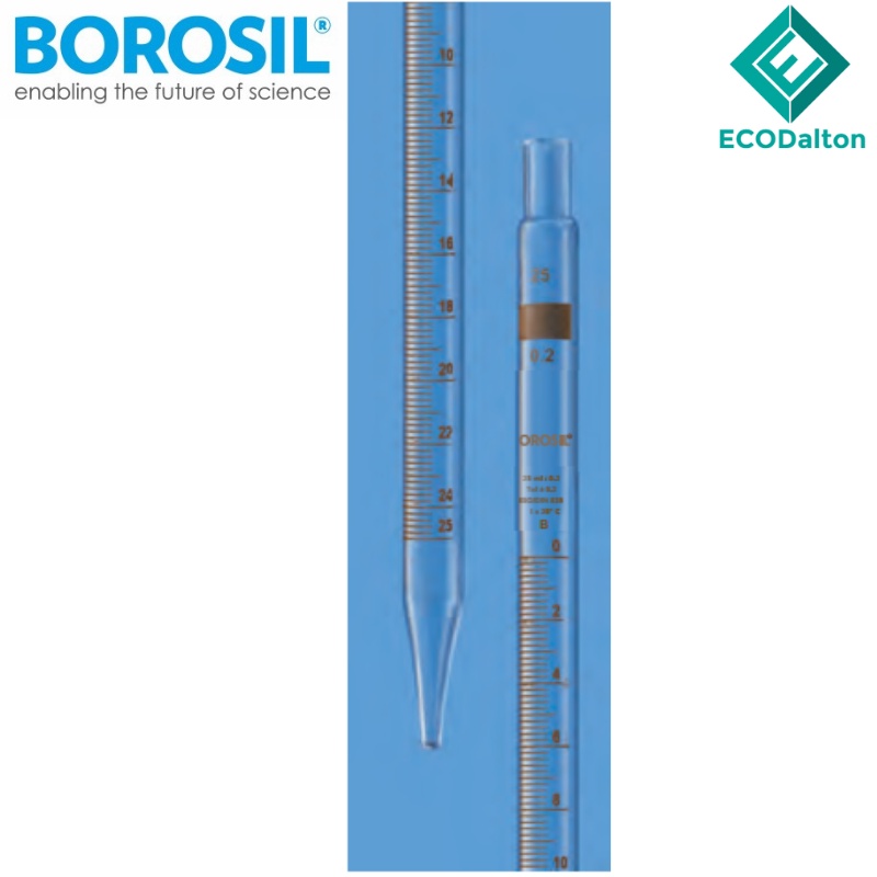 BOROSIL Pipettes, Measuring (Mohr type), class B, 1 ml 10 ml Shopee