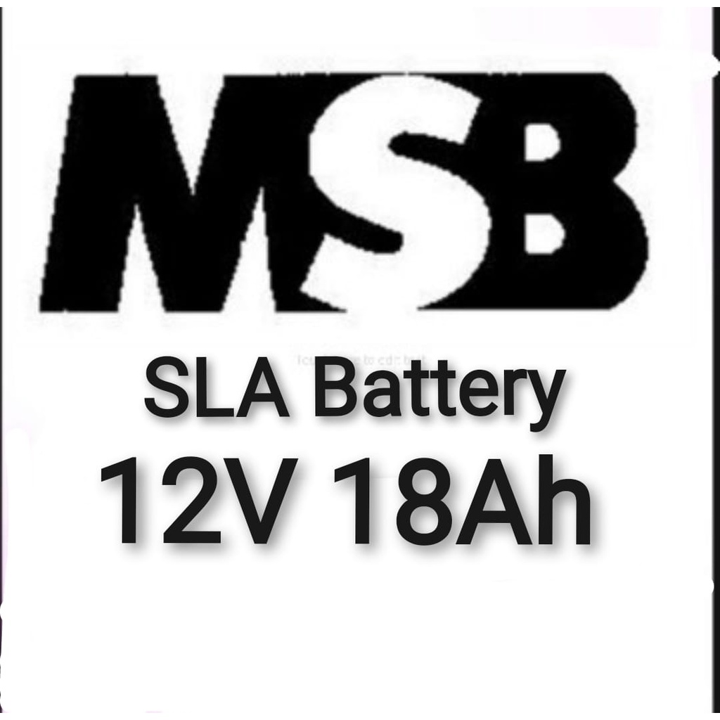MSB MS12-18 Ultra 12V 18AH (100% Original MSB)Valve Regulated Sealed ...
