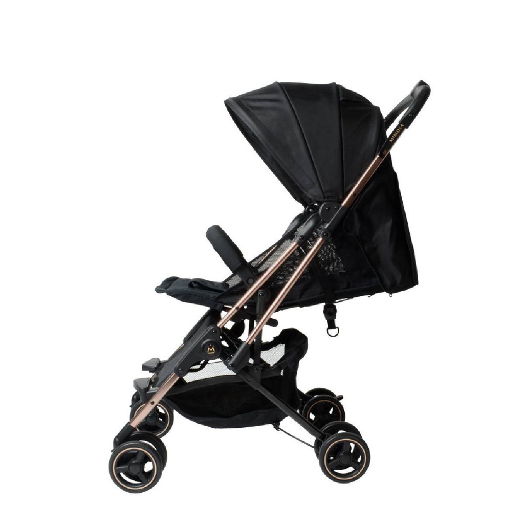 Mimosa Cabin City Backpack Stroller Extended Canopy Rose Gold Jet Set Black Shopee Malaysia