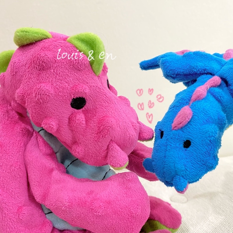 Pink dinosaur outlet dog toy